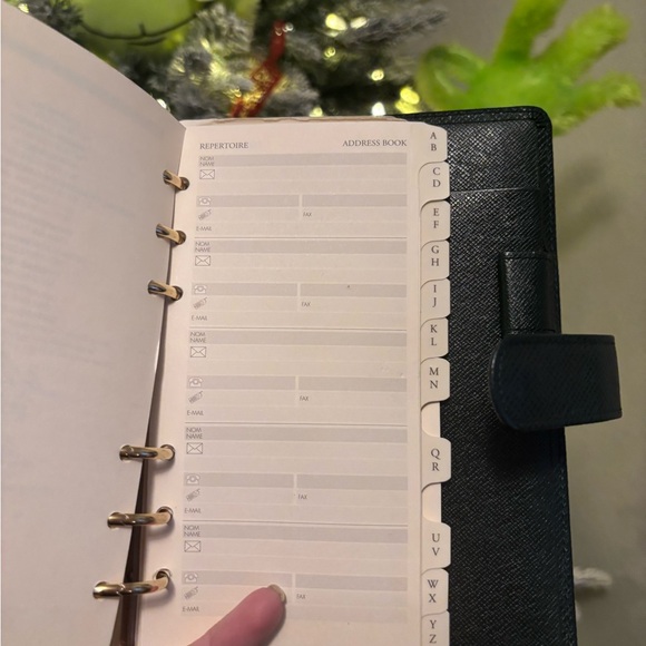 Louis Vuitton LV Forest Green Taiga Leather Organizer Agenda  FULLSET New - Picture 10 of 14